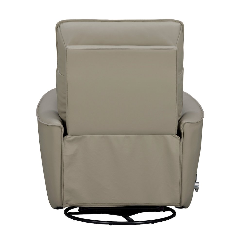 Roxy Abby Light Grey Manual Swivel Glider Recliner