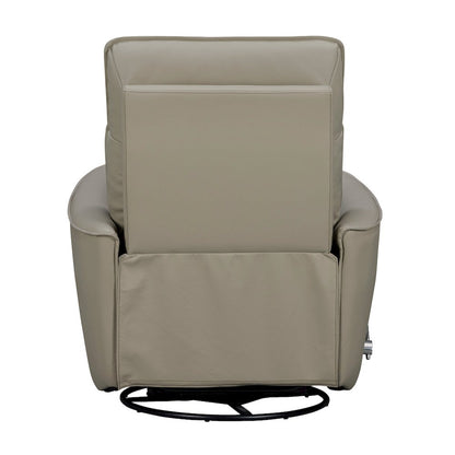 Roxy Abby Light Grey Manual Swivel Glider Recliner