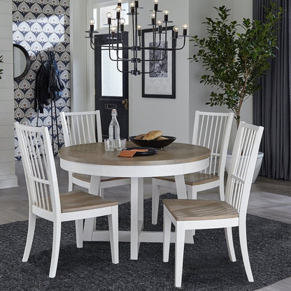 Modern Dining 48 In. Round Extendable Dining Table