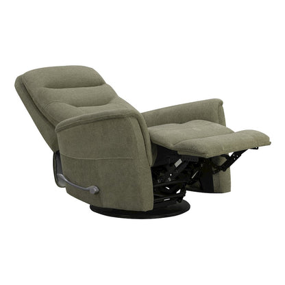Gemini Snazzy Olive Manual Swivel Glider Recliner