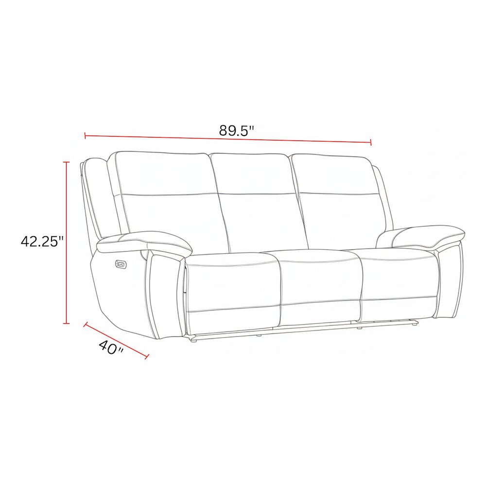 Jameson - Hickory Power Reclining Zero Gravity Sofa