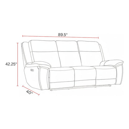 Jameson - Hickory Power Reclining Zero Gravity Sofa