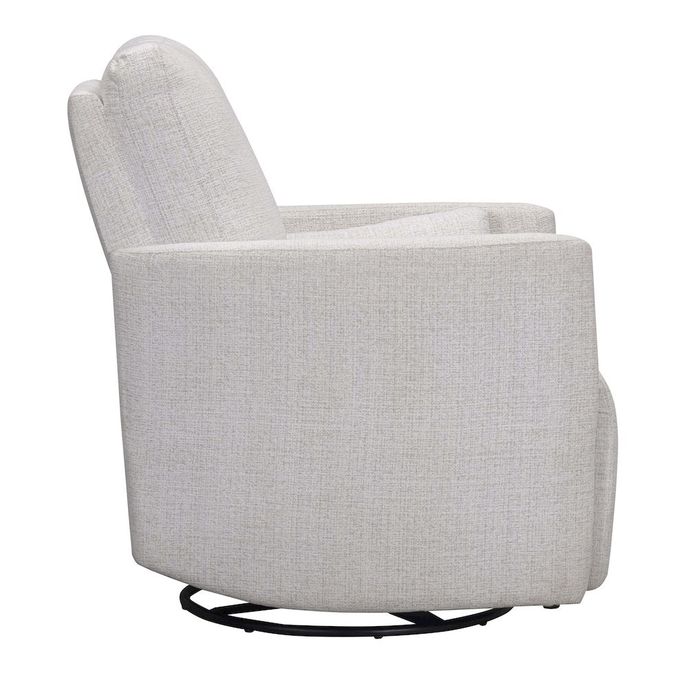 Turner Acadia White Manual Swivel Glider Recliner