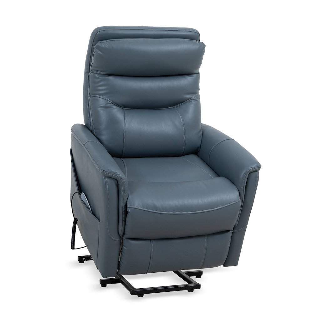 Gemini - Softy Azure Power Lift Recliner with Articulating Headrest Two Pack