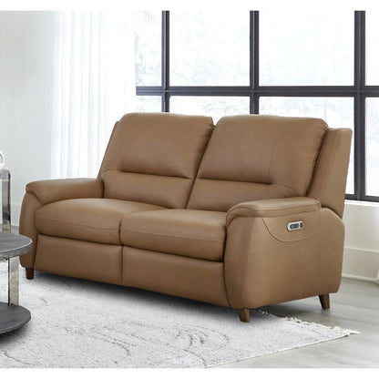 Austin - Caramel Cream Power Reclining Loveseat P2