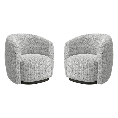 Tatum - Nightshade Swivel Accent Chair Two Pack