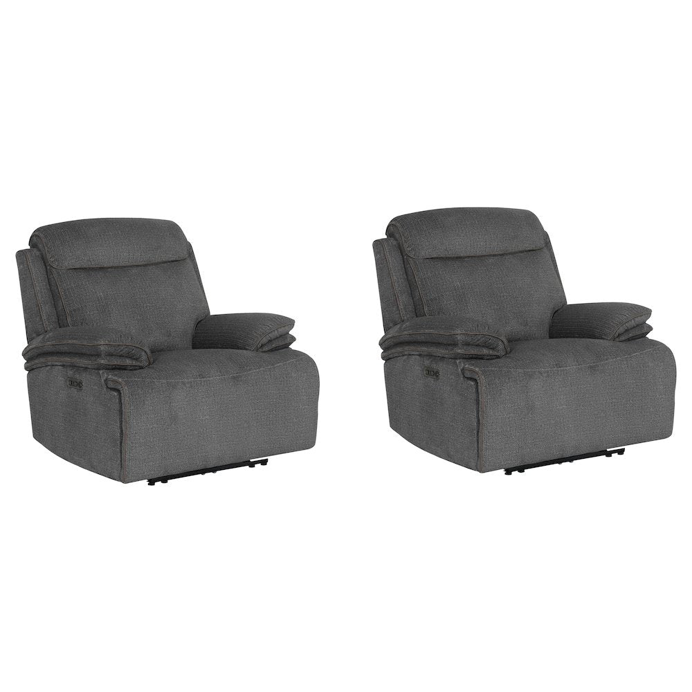Alpine - Airy Midnight Power Zero Gravity Recliner Two Pack