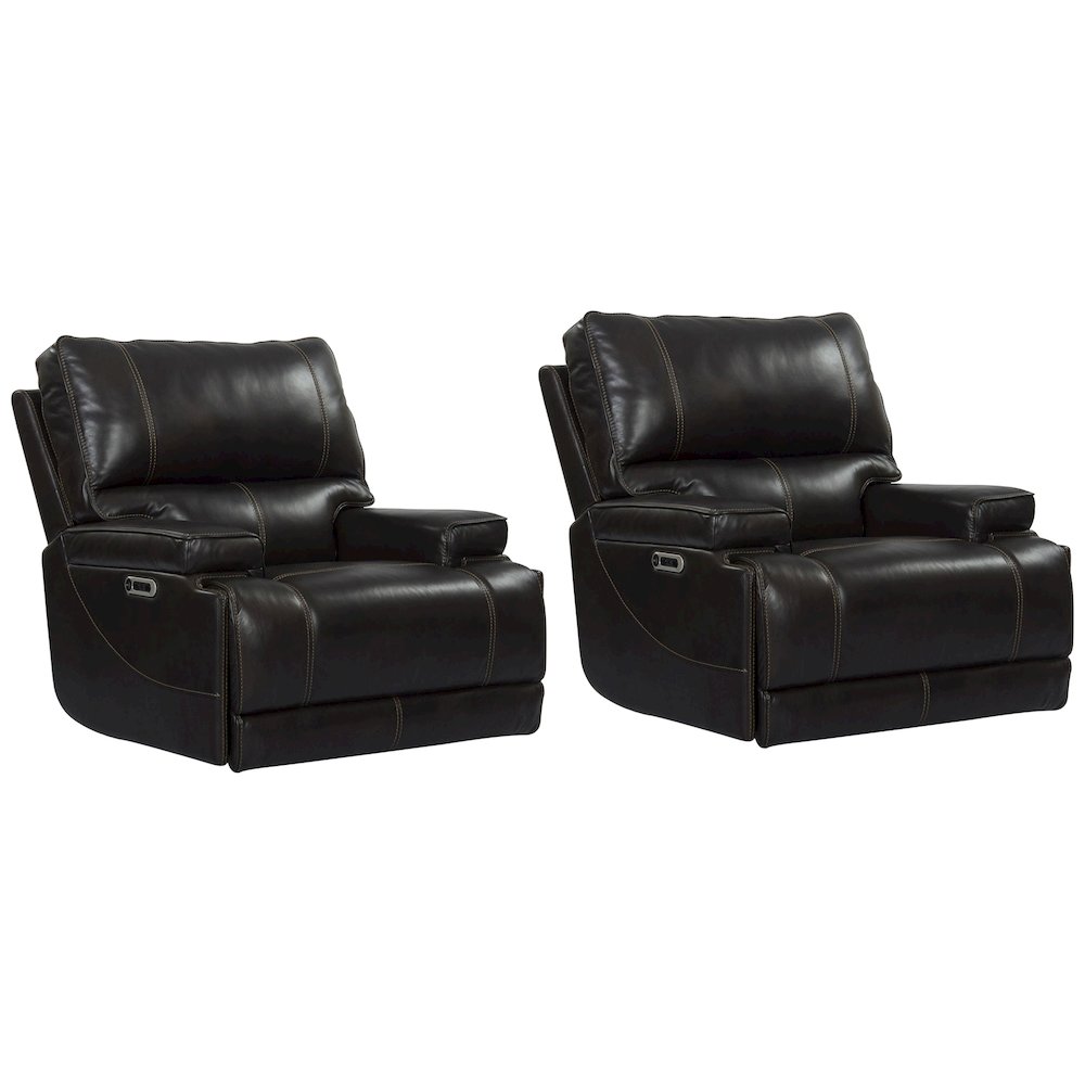 Whitman - Verona Coffee - Powered By Freemotion Cordless Power Recliner Two Pack