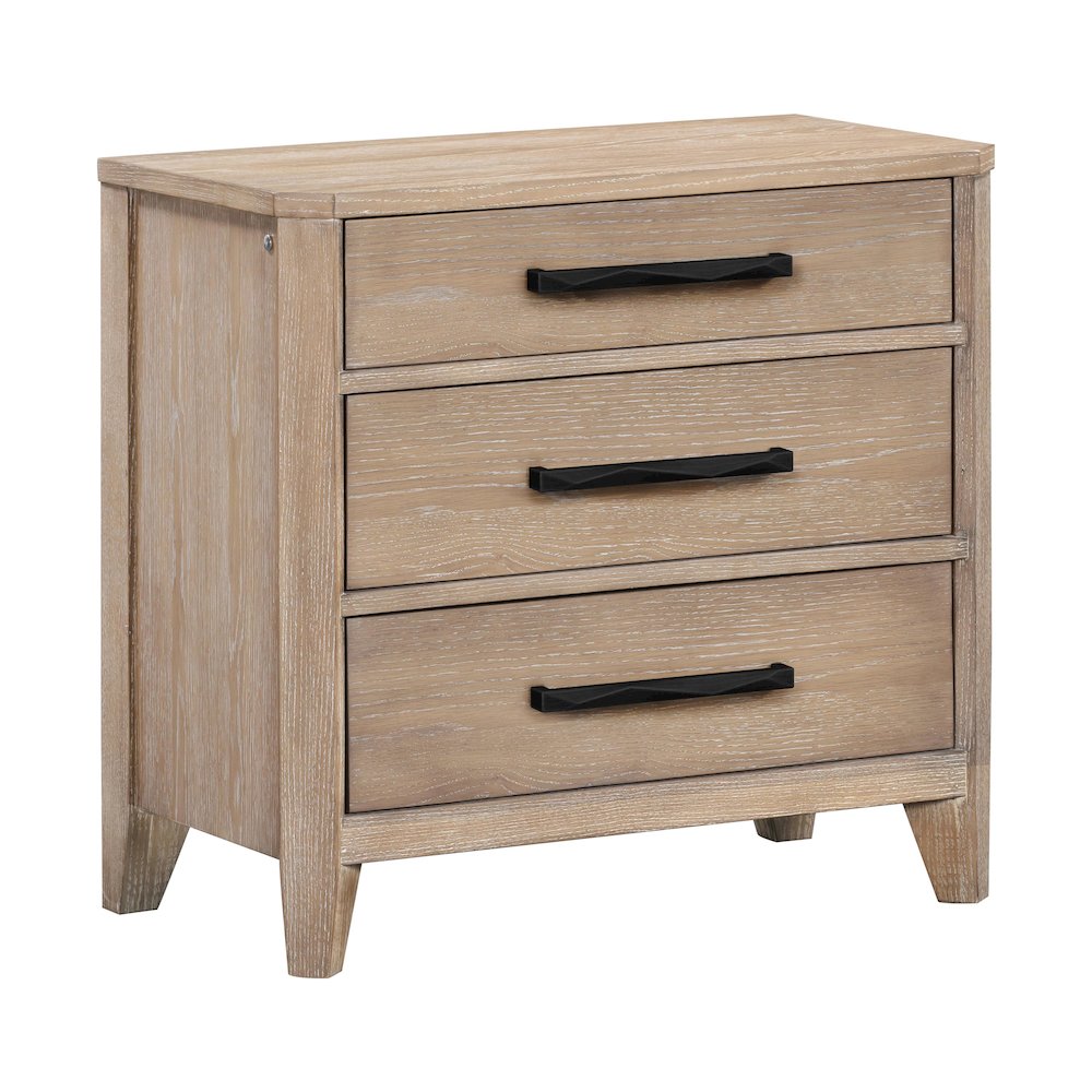 Breckenridge Bedroom 3 Drawer Nightstand with USB Port
