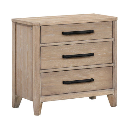 Breckenridge Bedroom 3 Drawer Nightstand with USB Port
