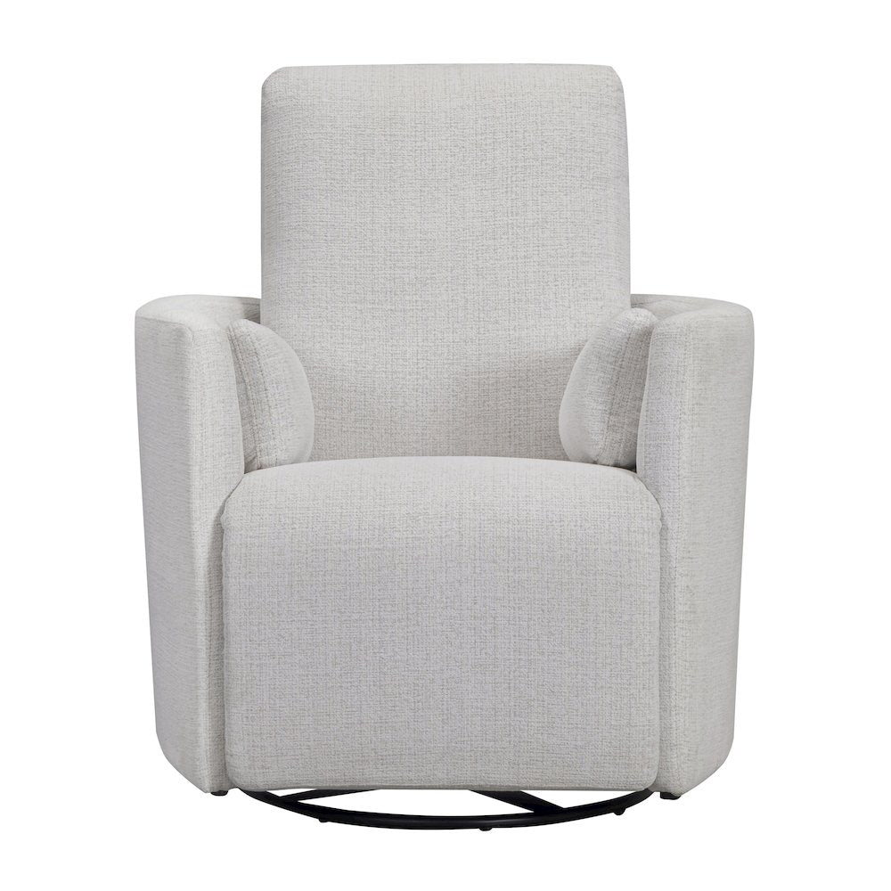 Turner Acadia White Manual Swivel Glider Recliner