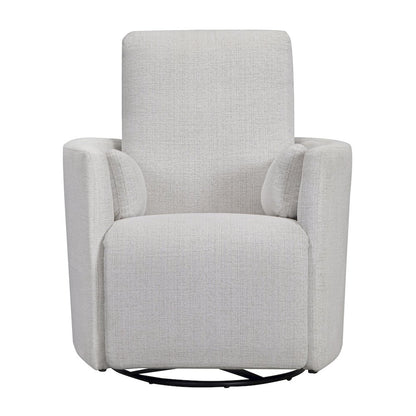 Turner Acadia White Manual Swivel Glider Recliner