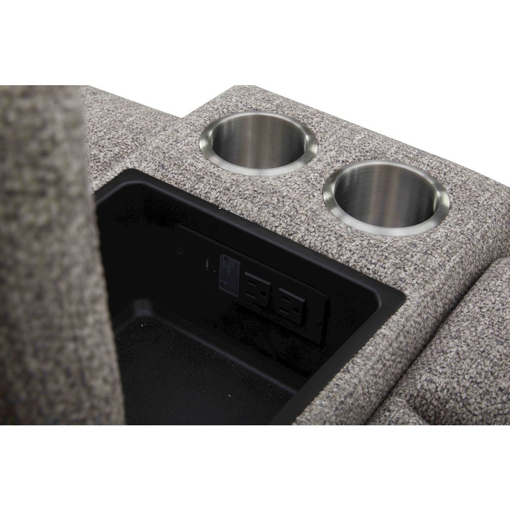 Penfield - Frappe Power Zero G Console Loveseat with Heat, Massage & Speaker P3