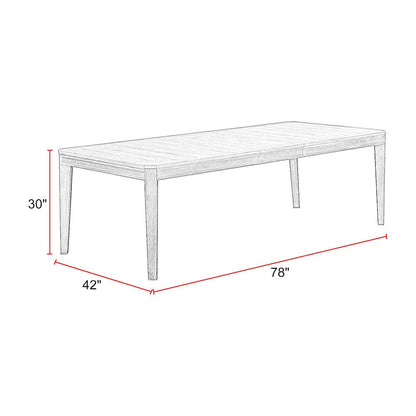 Breckenridge Dining 78-96 Inch Rectangular Table with 18 Inch Leaf