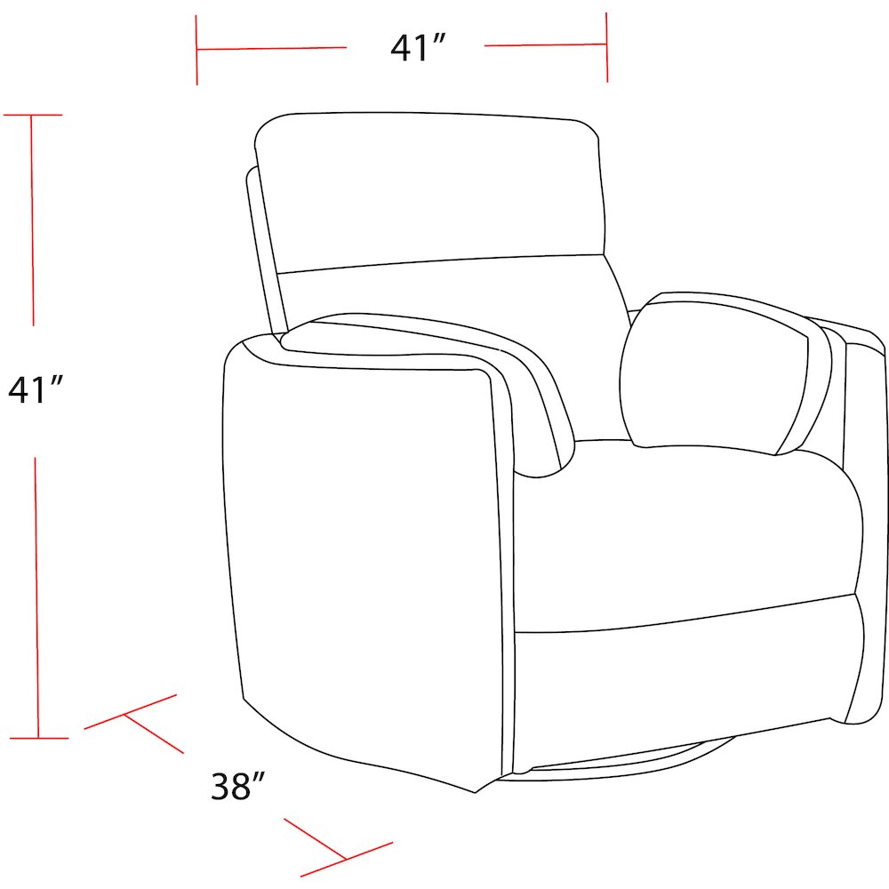 Radius Lyric Sage Power Swivel Glider Recliner