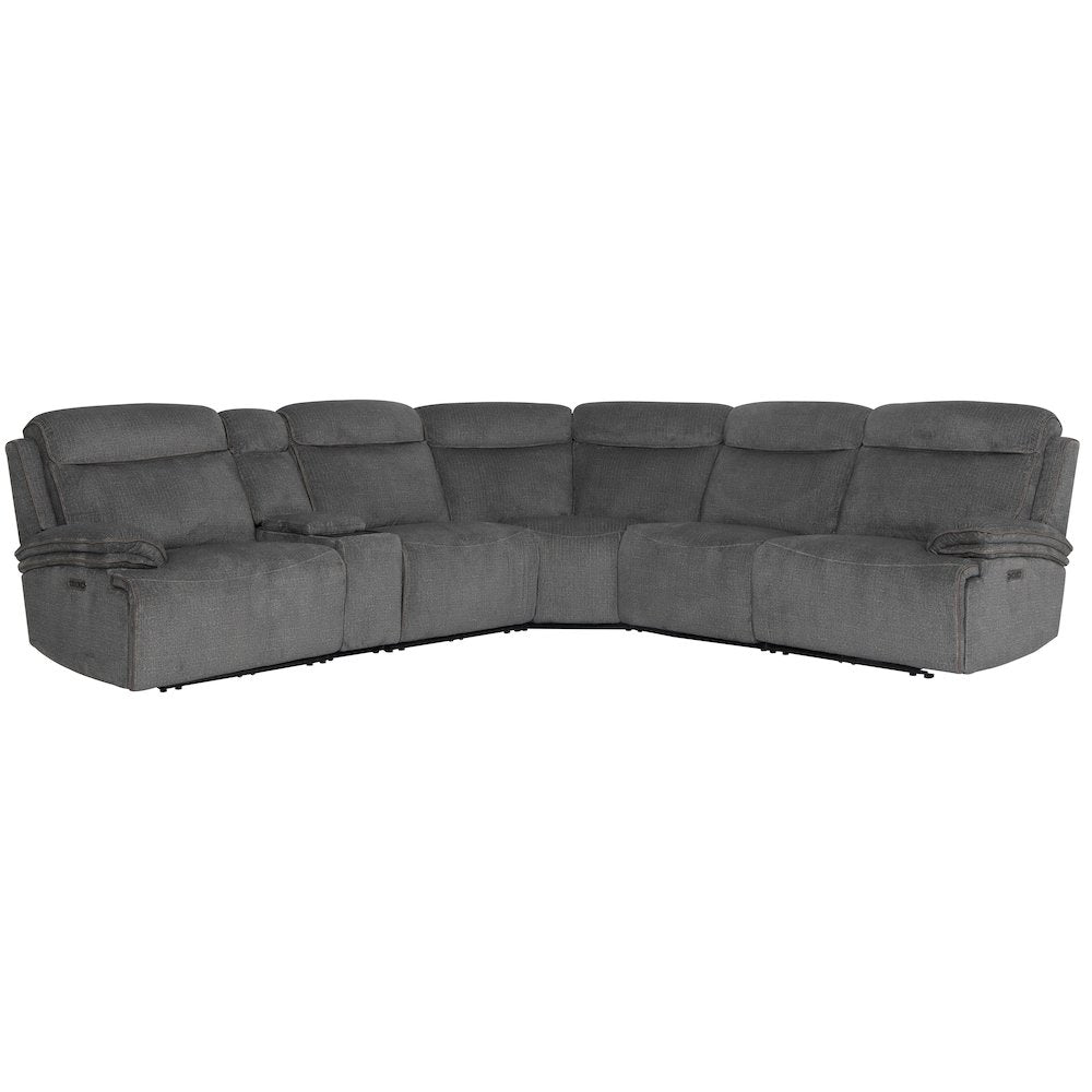 Alpine - Airy Midnight 6 Piece Zero Gravity Power Reclining Sectional