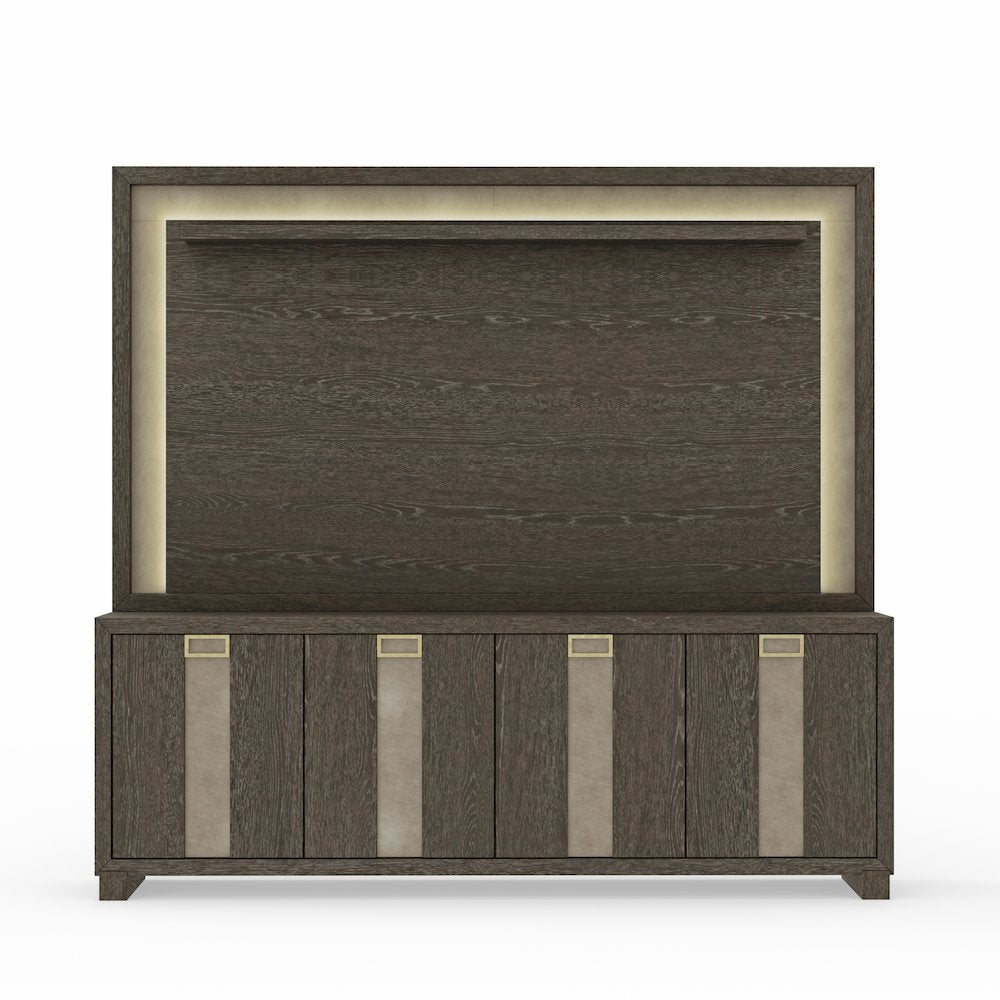 Ascent 90 in. TV Console with Hutch and Back Panel
