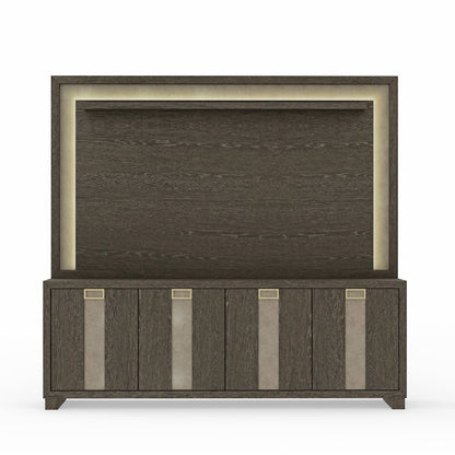Ascent 90 in. TV Console with Hutch and Back Panel