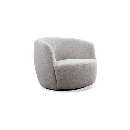 Carina - Bloke Cotton Swivel Barrel Chair Two Pack