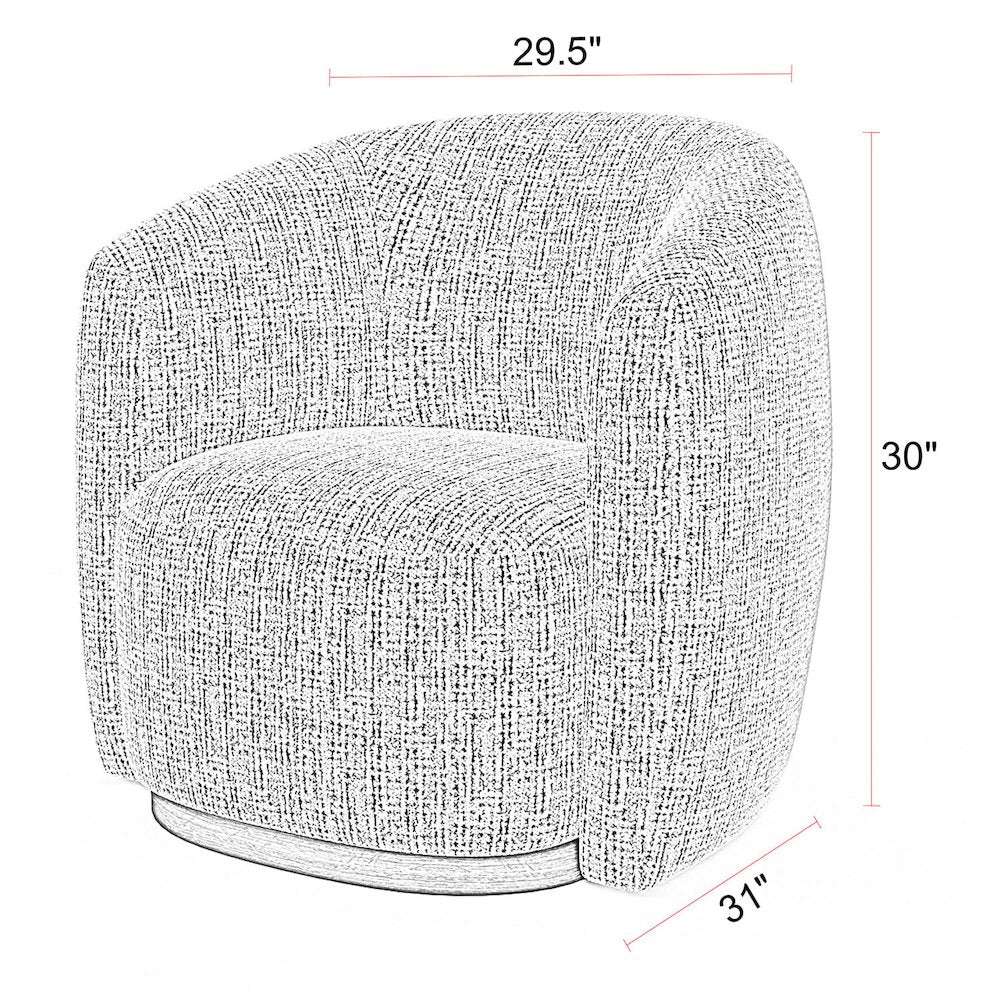 Tatum - Nightshade Swivel Accent Chair Two Pack