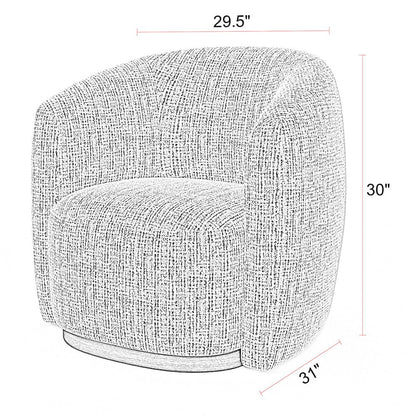 Tatum - Nightshade Swivel Accent Chair Two Pack