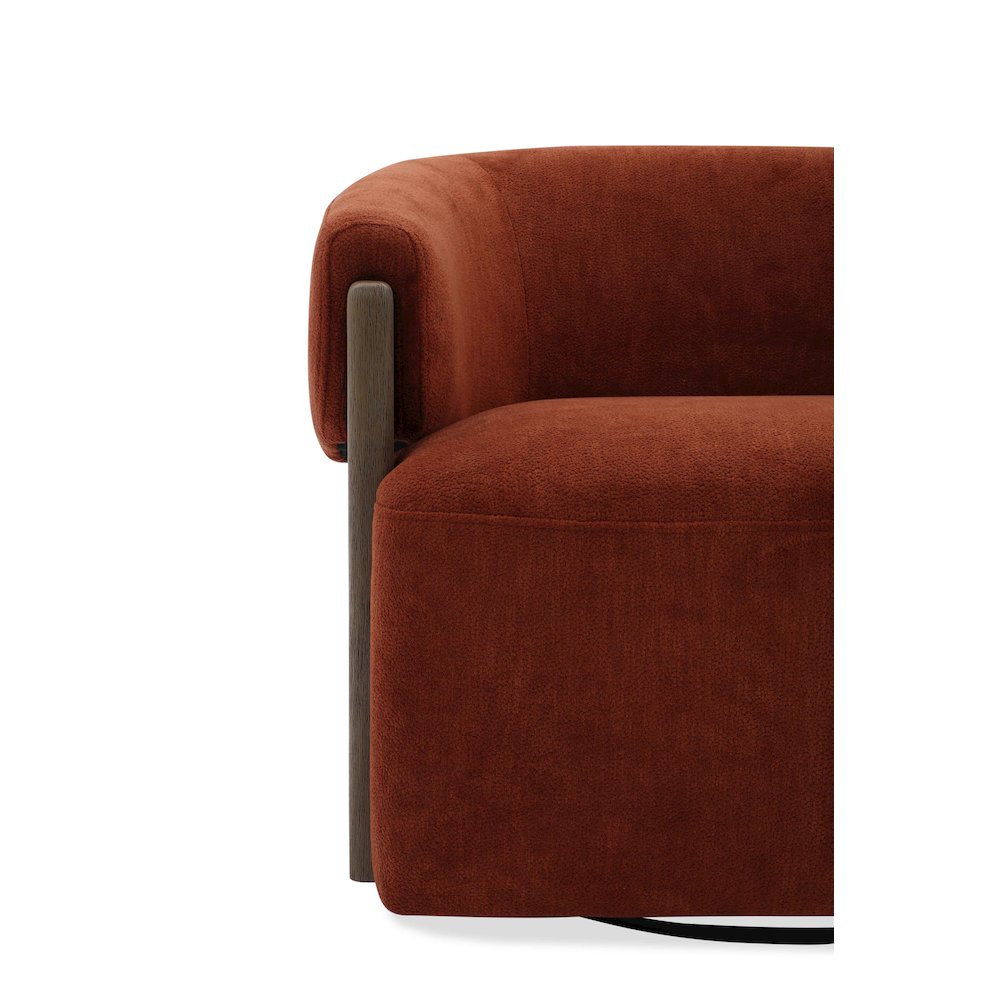 Finley - Island Rust Swivel Accent Chair Two Pack
