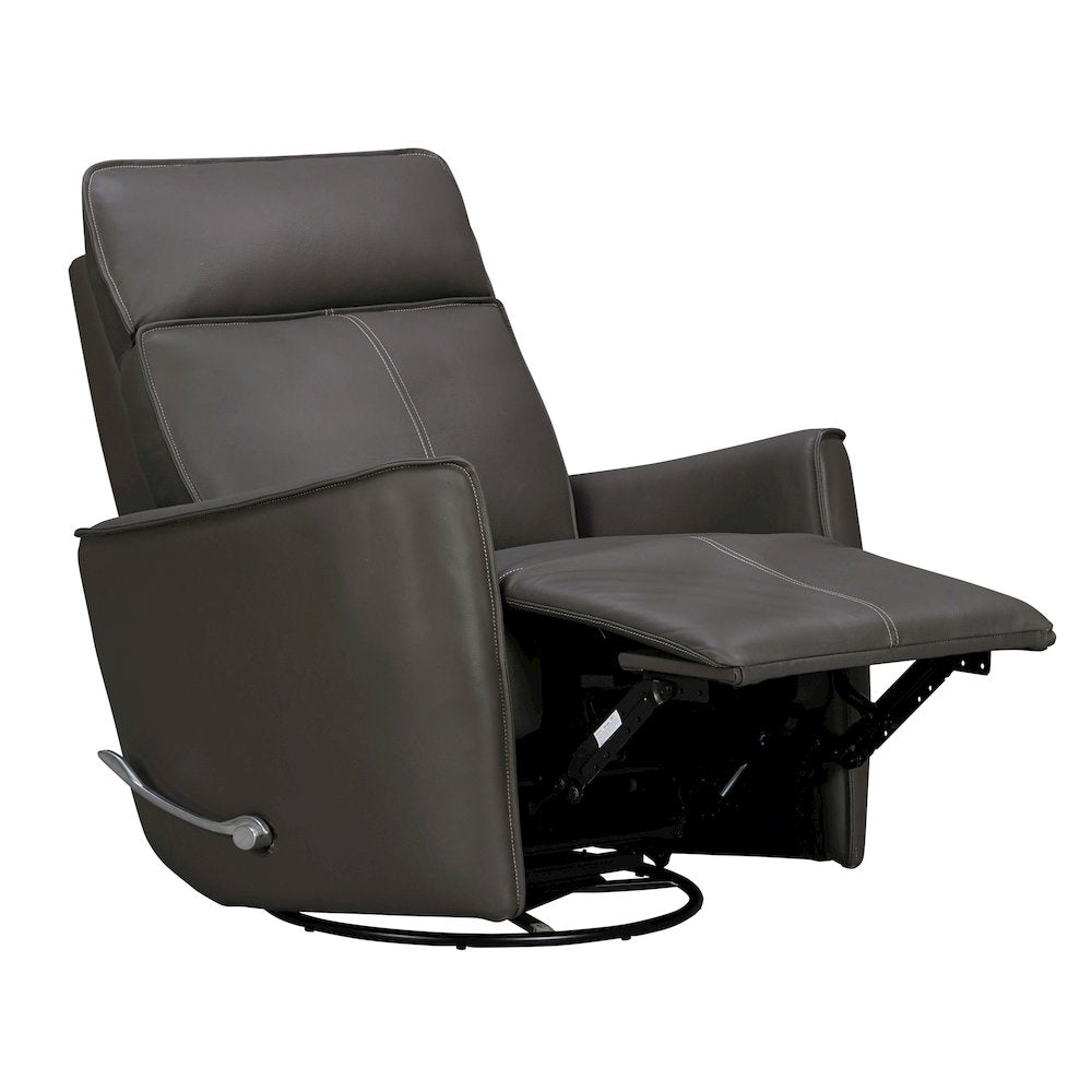 Roxy Abby Dark Grey Manual Swivel Glider Recliner