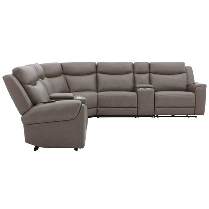 Momentum - Dark Granite 7 Piece Modular Power Reclining Sectional