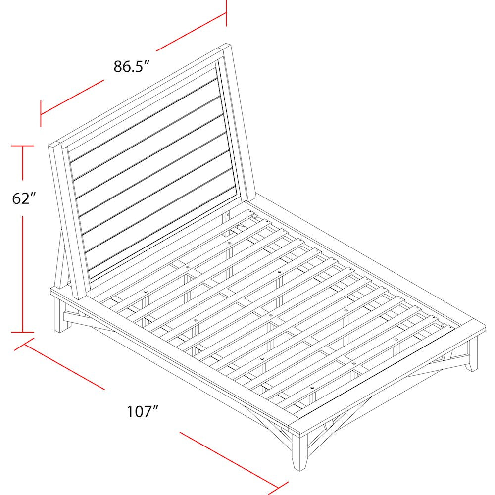 Modern Bedroom King Platform Bed