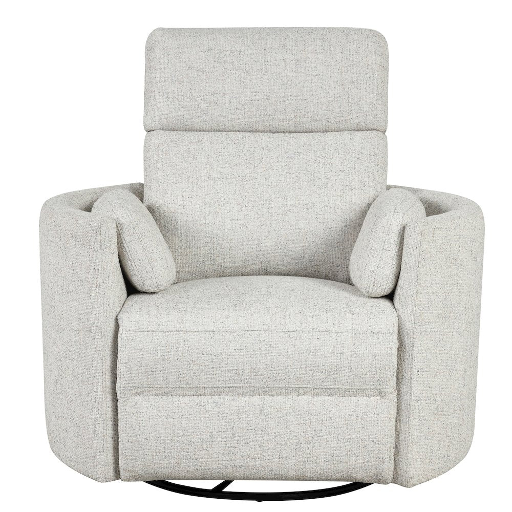 Radius - Natural Beauty Quartz Power Swivel Glider Recliner Two Pack