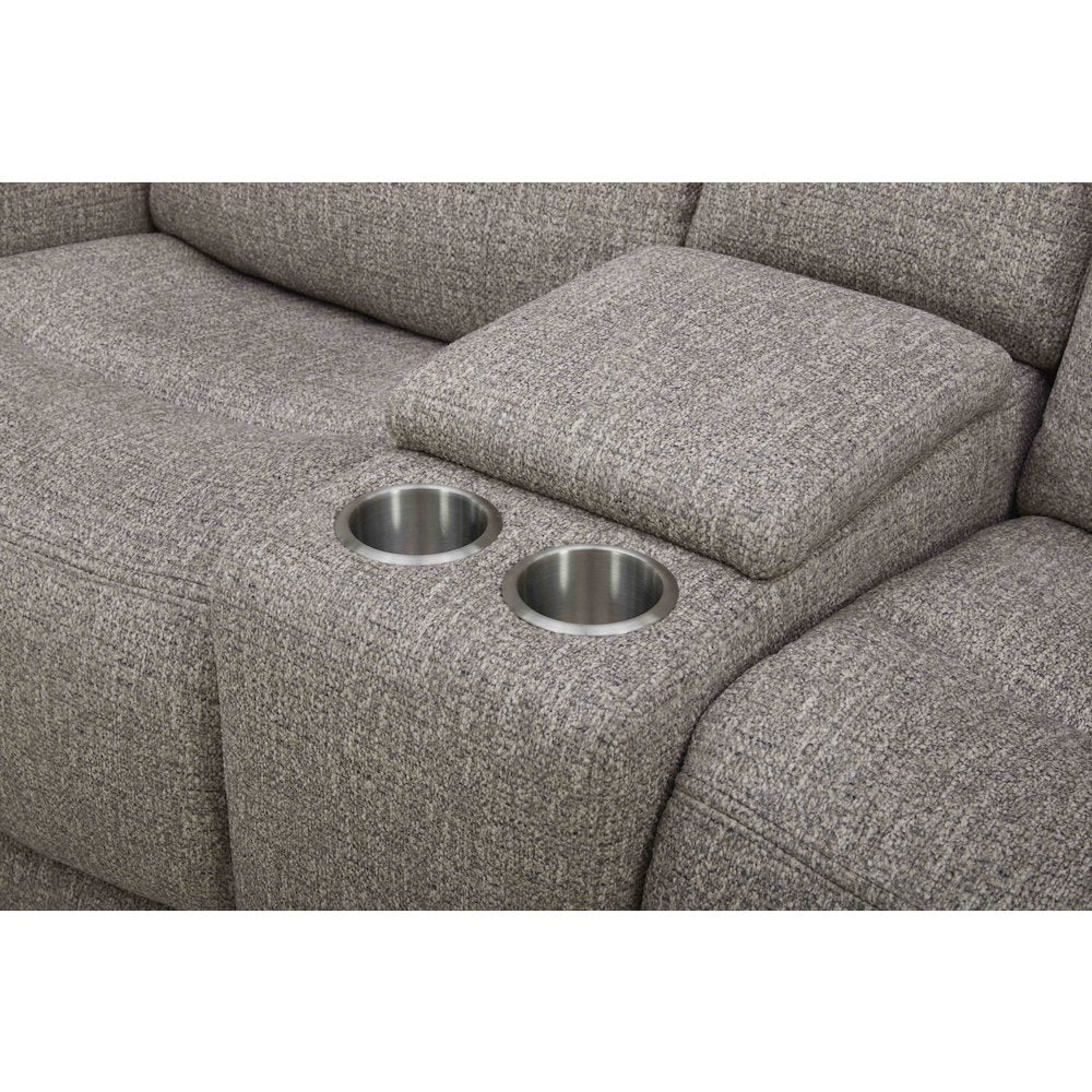 Penfield - Frappe Power Zero G Console Loveseat with Heat, Massage & Speaker P3