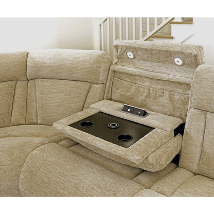 6 Piece Modular Power Reclining Sectional with Power Adjustable Headrests