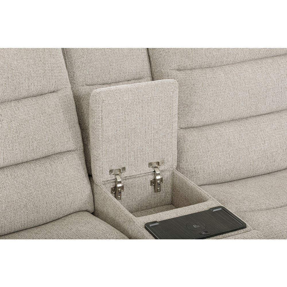 Felix Mari Fawn 6 Piece Zero Gravity Power Reclining Sectional