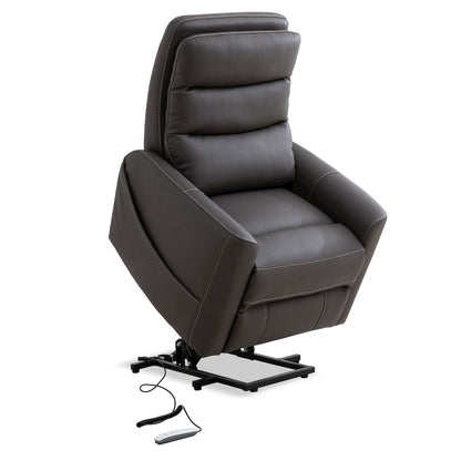 Hercules-Haze Power Lift Recliner with Articulating Headrest Two Pack