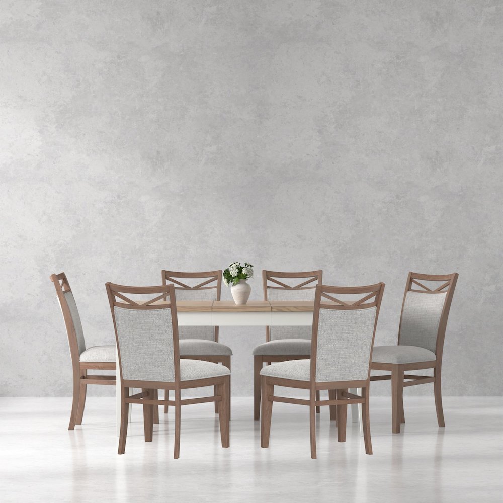Modern Dining 60 In. Rectangular Extendable Dining Table