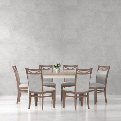 Modern Dining 60 In. Rectangular Extendable Dining Table