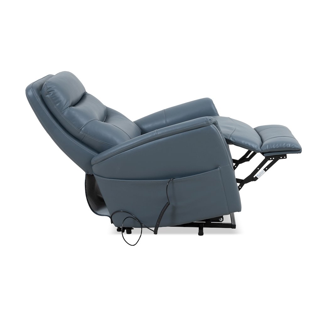 Gemini - Softy Azure Power Lift Recliner with Articulating Headrest Two Pack