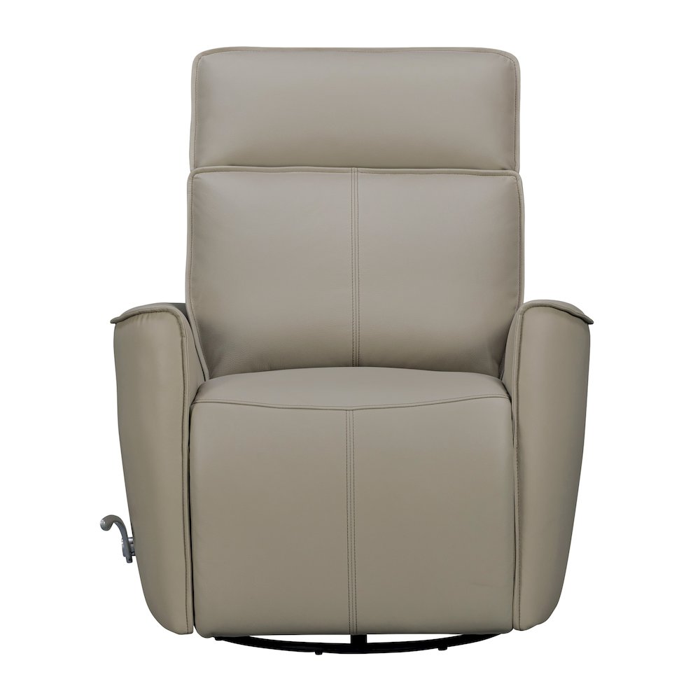 Roxy Abby Light Grey Manual Swivel Glider Recliner
