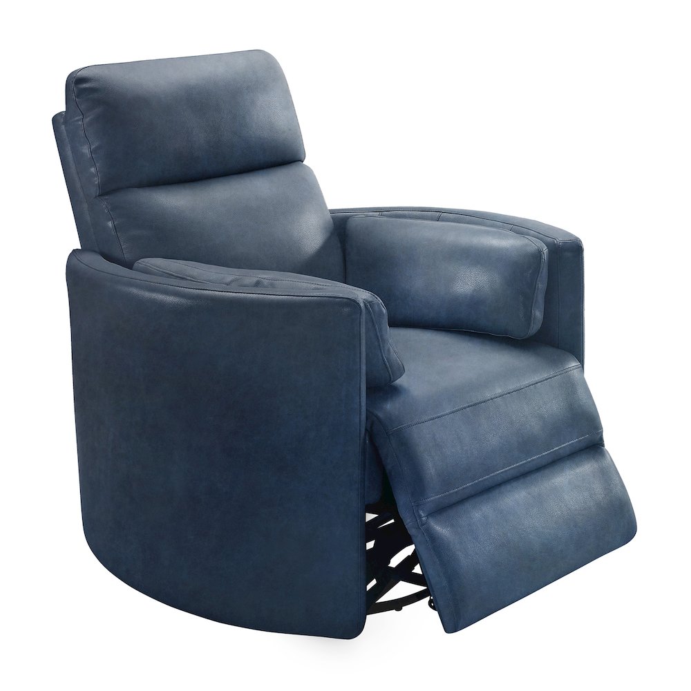 Radius Vintage Navy Power Swivel Glider Recliner