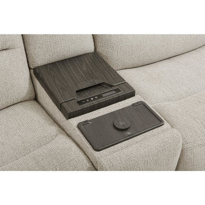 Felix Mari Fawn 6 Piece Zero Gravity Power Reclining Sectional with Beverage
