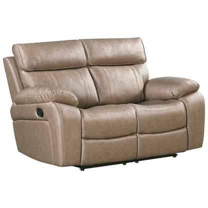 Theon Stokes Toffee Reclining Loveseat