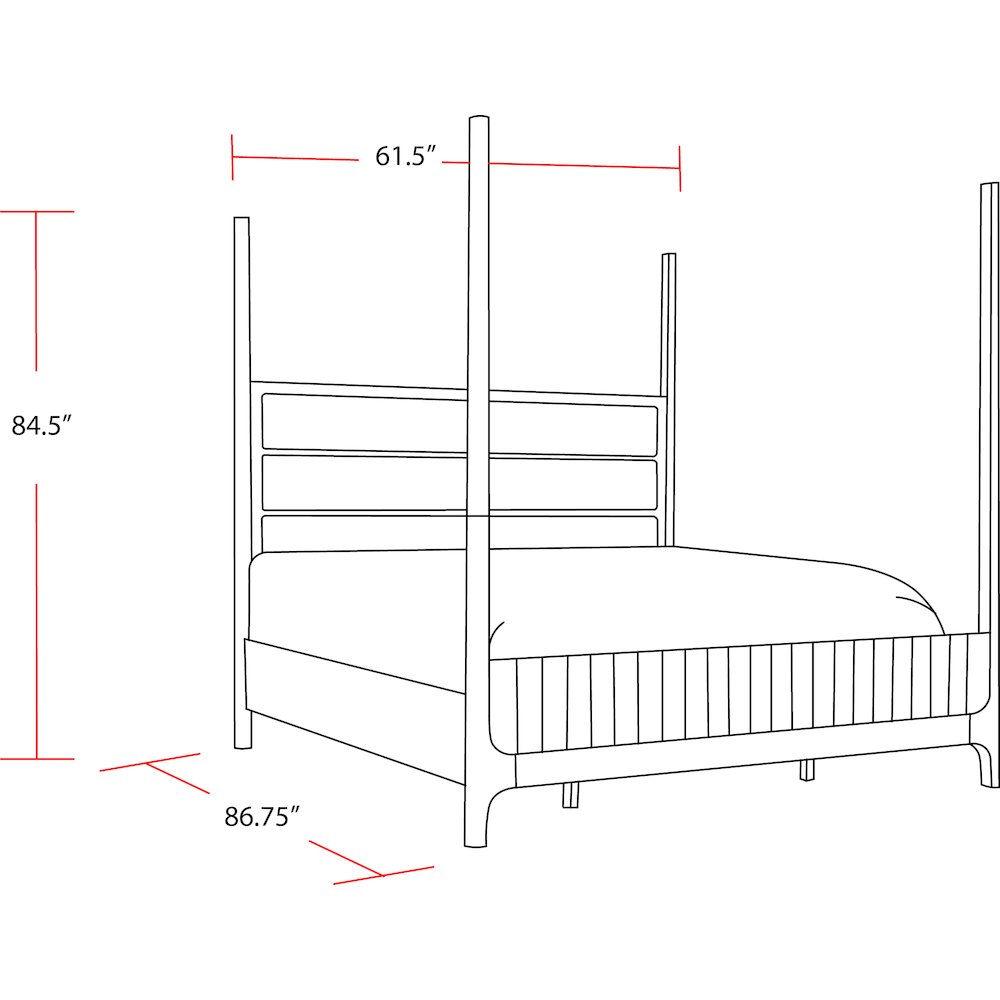 Bedroom Queen Poster Bed