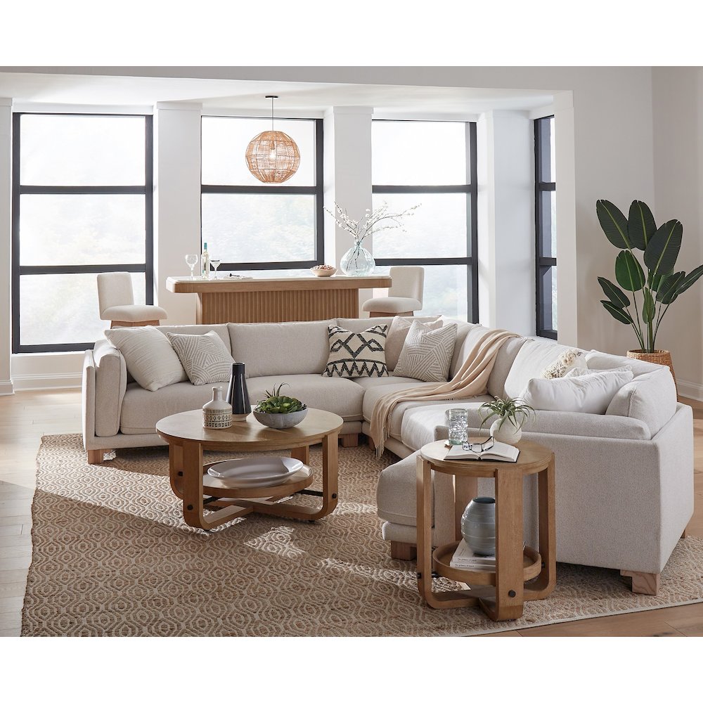 Mirage Mist 4 Piece Modular Sectional