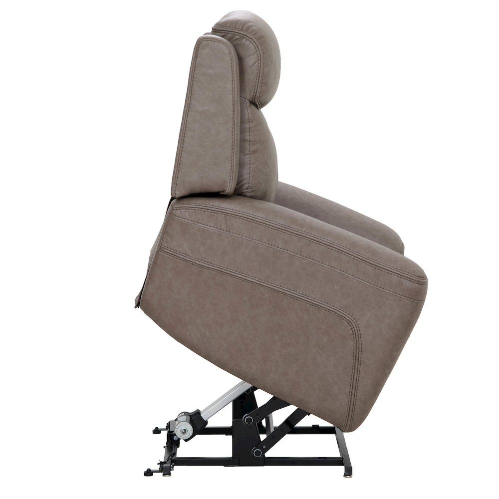 Callahan Sydney Brunette Power Lift Recliner with Heat and Massage Two Pack