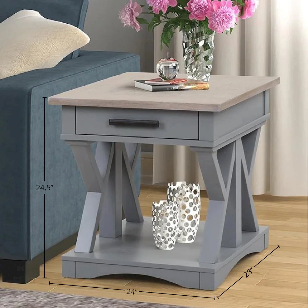 Modern - Dove End Table