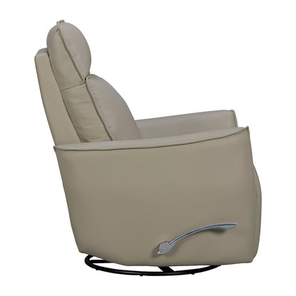 Roxy Abby Light Grey Manual Swivel Glider Recliner