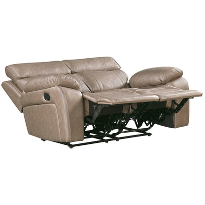 Theon Stokes Toffee Reclining Loveseat