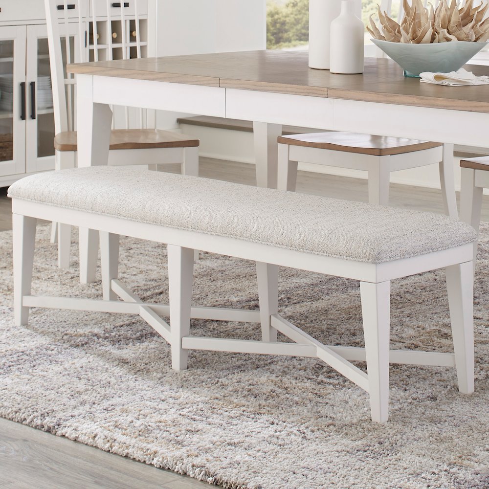 Modern Dining 58 In. Upholstered Bench