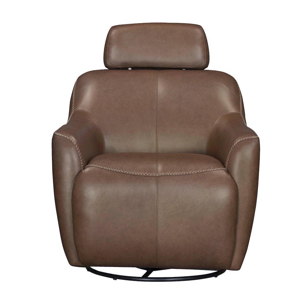 Miles Renaissance Tobacco Swivel Gliding Accent Chair