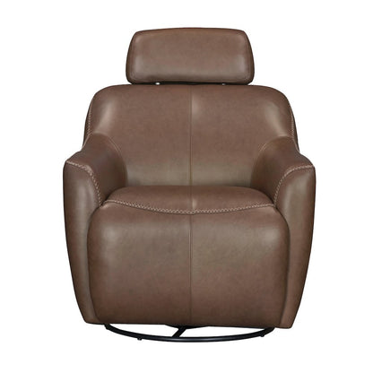 Miles Renaissance Tobacco Swivel Gliding Accent Chair